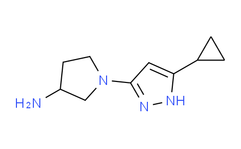 CAS No. 1706550-16-4, 1-(5-Cyclopropyl-1H-pyrazol-3-yl)pyrrolidin-3-amine