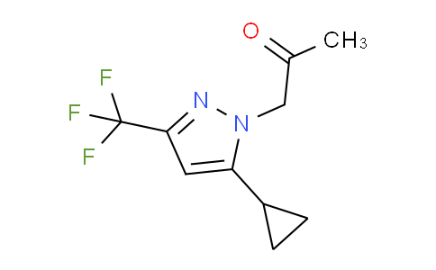 CAS No. 1170473-17-2, 1-(5-Cyclopropyl-3-(trifluoromethyl)-1H-pyrazol-1-yl)propan-2-one