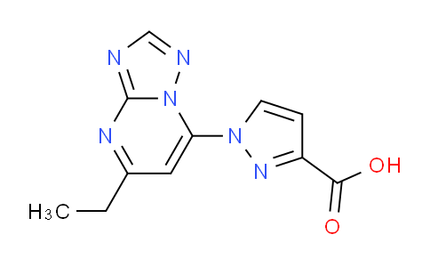 CAS No. 1710194-97-0, 1-(5-Ethyl-[1,2,4]triazolo[1,5-a]pyrimidin-7-yl)-1H-pyrazole-3-carboxylic acid