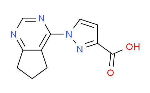 CAS No. 1493311-71-9, 1-(6,7-Dihydro-5H-cyclopenta[d]pyrimidin-4-yl)-1H-pyrazole-3-carboxylic acid