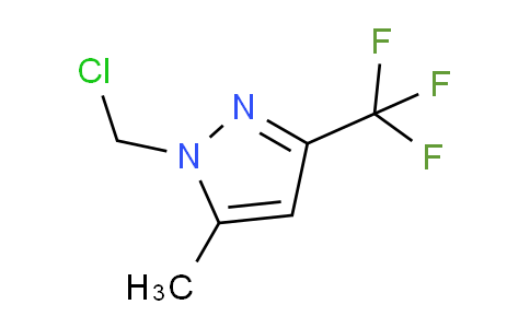 CAS No. 1006356-44-0, 1-(Chloromethyl)-5-methyl-3-(trifluoromethyl)-1H-pyrazole