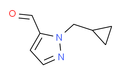 CAS No. 1236365-97-1, 1-(Cyclopropylmethyl)-1H-pyrazole-5-carbaldehyde