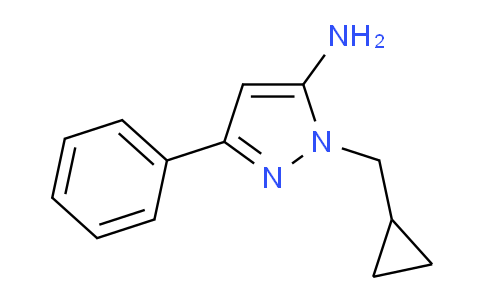 CAS No. 1448855-50-2, 1-(Cyclopropylmethyl)-3-phenyl-1H-pyrazol-5-amine