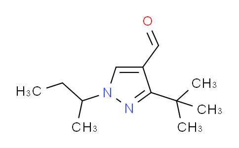 CAS No. 1251098-02-8, 1-(sec-Butyl)-3-(tert-butyl)-1H-pyrazole-4-carbaldehyde