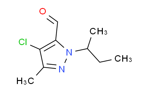 CAS No. 1245772-41-1, 1-(sec-Butyl)-4-chloro-3-methyl-1H-pyrazole-5-carbaldehyde