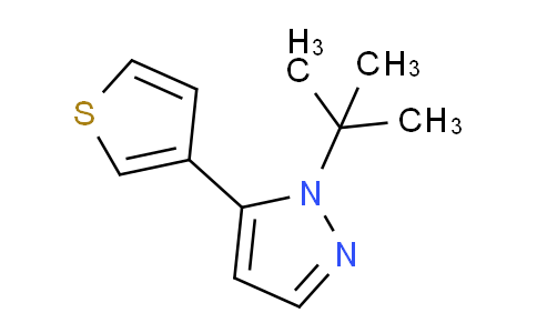 CAS No. 1269291-44-2, 1-(tert-Butyl)-5-(thiophen-3-yl)-1H-pyrazole