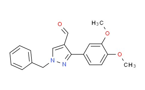 CAS No. 588674-24-2, 1-Benzyl-3-(3,4-dimethoxyphenyl)-1H-pyrazole-4-carbaldehyde