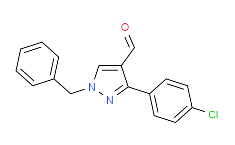 CAS No. 956373-98-1, 1-Benzyl-3-(4-chlorophenyl)-1H-pyrazole-4-carbaldehyde
