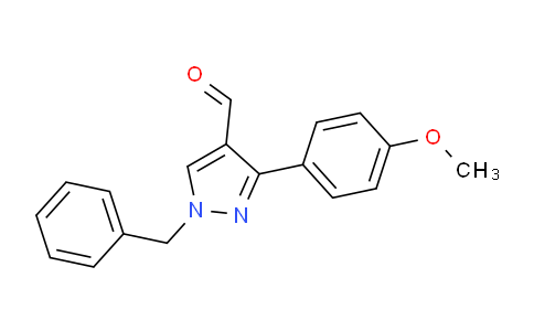 CAS No. 588674-26-4, 1-Benzyl-3-(4-methoxyphenyl)-1H-pyrazole-4-carbaldehyde