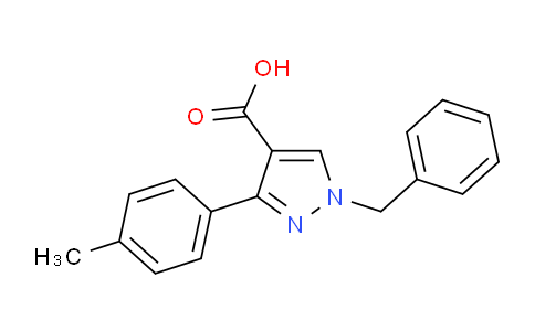 CAS No. 956453-12-6, 1-Benzyl-3-(p-tolyl)-1H-pyrazole-4-carboxylic acid