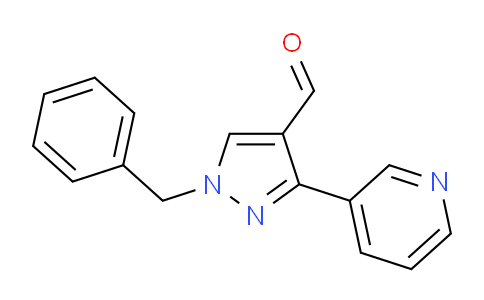 CAS No. 956504-56-6, 1-Benzyl-3-(pyridin-3-yl)-1H-pyrazole-4-carbaldehyde