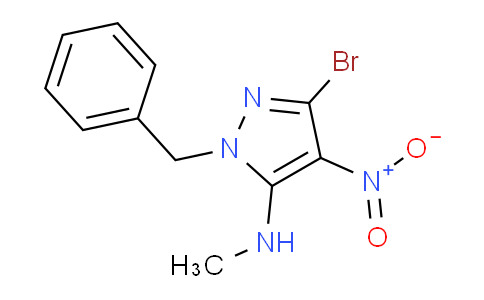 CAS No. 155601-10-8, 1-Benzyl-3-bromo-N-methyl-4-nitro-1H-pyrazol-5-amine