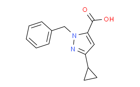 CAS No. 1239785-16-0, 1-Benzyl-3-cyclopropyl-1H-pyrazole-5-carboxylic acid