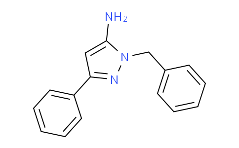 CAS No. 3528-41-4, 1-Benzyl-3-phenyl-1H-pyrazol-5-amine