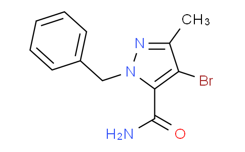 CAS No. 1352926-13-6, 1-Benzyl-4-bromo-3-methyl-1H-pyrazole-5-carboxamide