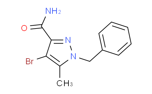 CAS No. 1262414-75-4, 1-Benzyl-4-bromo-5-methyl-1H-pyrazole-3-carboxamide