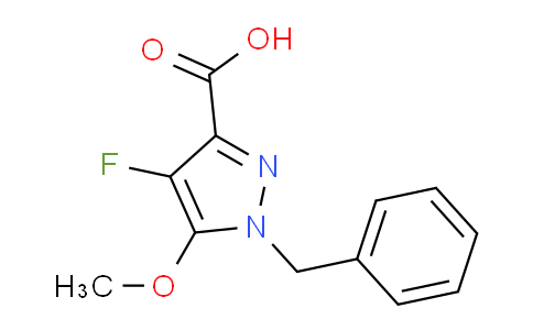 CAS No. 1707609-60-6, 1-Benzyl-4-fluoro-5-methoxy-1H-pyrazole-3-carboxylic acid