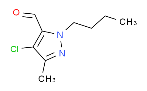 CAS No. 1245772-06-8, 1-Butyl-4-chloro-3-methyl-1H-pyrazole-5-carbaldehyde