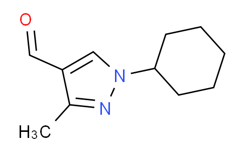 CAS No. 1216242-42-0, 1-Cyclohexyl-3-methyl-1H-pyrazole-4-carbaldehyde