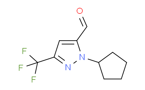 CAS No. 1820618-84-5, 1-Cyclopentyl-3-(trifluoromethyl)-1H-pyrazole-5-carbaldehyde