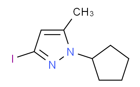 CAS No. 1354704-74-7, 1-Cyclopentyl-3-iodo-5-methyl-1H-pyrazole