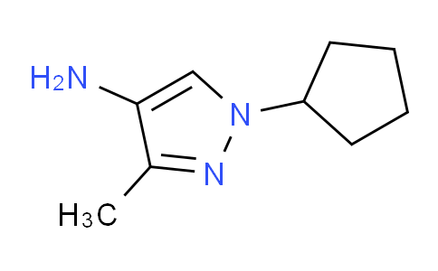 CAS No. 1006495-58-4, 1-Cyclopentyl-3-methyl-1H-pyrazol-4-amine