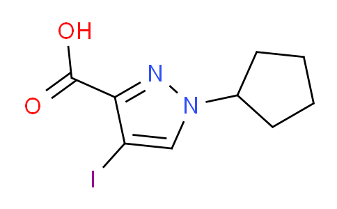 CAS No. 1354706-69-6, 1-Cyclopentyl-4-iodo-1H-pyrazole-3-carboxylic acid