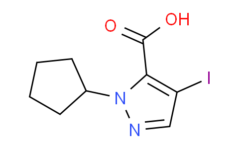 CAS No. 1354706-68-5, 1-Cyclopentyl-4-iodo-1H-pyrazole-5-carboxylic acid