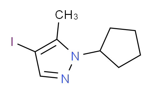 CAS No. 1354704-67-8, 1-Cyclopentyl-4-iodo-5-methyl-1H-pyrazole