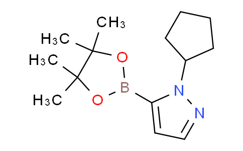 CAS No. 2096334-27-7, 1-Cyclopentyl-5-(4,4,5,5-tetramethyl-1,3,2-dioxaborolan-2-yl)-1H-pyrazole