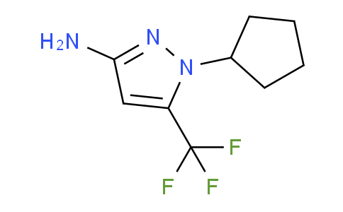 CAS No. 1174872-34-4, 1-Cyclopentyl-5-(trifluoromethyl)-1H-pyrazol-3-amine