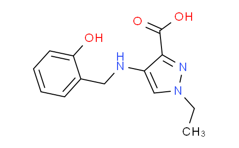 CAS No. 1006432-18-3, 1-Ethyl-4-((2-hydroxybenzyl)amino)-1H-pyrazole-3-carboxylic acid