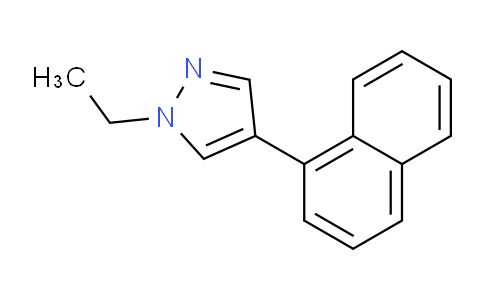 CAS No. 1394021-08-9, 1-Ethyl-4-(naphthalen-1-yl)-1H-pyrazole