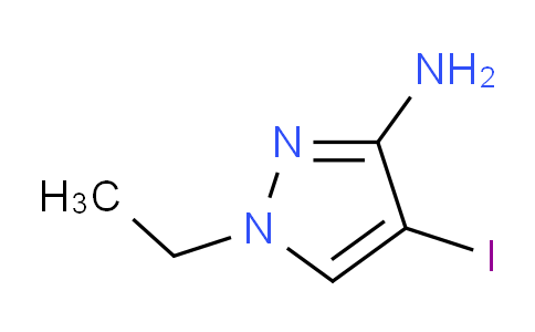 CAS No. 1354705-55-7, 1-Ethyl-4-iodo-1H-pyrazol-3-amine