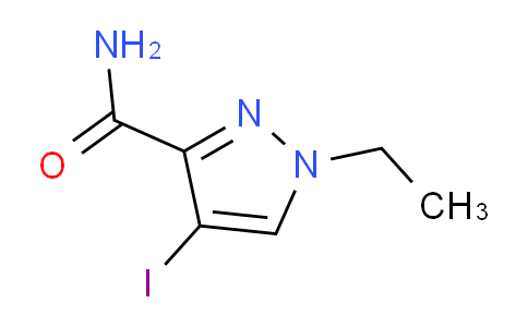 CAS No. 1354705-98-8, 1-Ethyl-4-iodo-1H-pyrazole-3-carboxamide