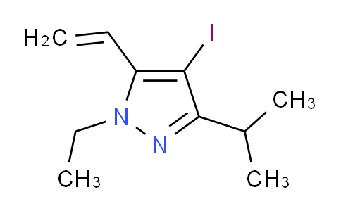 CAS No. 1956327-91-5, 1-Ethyl-4-iodo-3-isopropyl-5-vinyl-1H-pyrazole