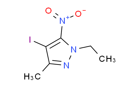 CAS No. 1354703-64-2, 1-Ethyl-4-iodo-3-methyl-5-nitro-1H-pyrazole