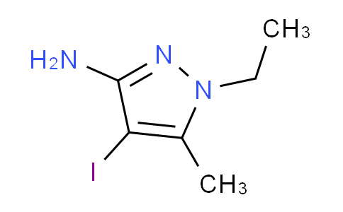 CAS No. 1354705-72-8, 1-Ethyl-4-iodo-5-methyl-1H-pyrazol-3-amine