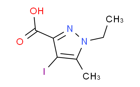 CAS No. 1354705-26-2, 1-Ethyl-4-iodo-5-methyl-1H-pyrazole-3-carboxylic acid