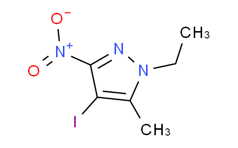 CAS No. 1354705-45-5, 1-Ethyl-4-iodo-5-methyl-3-nitro-1H-pyrazole