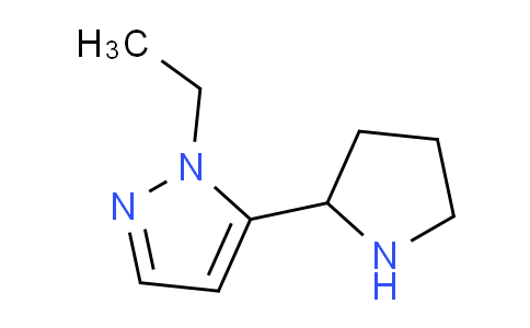 CAS No. 1171665-11-4, 1-Ethyl-5-(pyrrolidin-2-yl)-1H-pyrazole