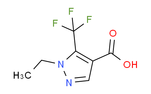 CAS No. 1235439-80-1, 1-Ethyl-5-(trifluoromethyl)-1H-pyrazole-4-carboxylic acid