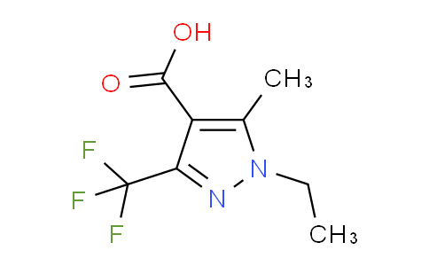 CAS No. 1259077-95-6, 1-Ethyl-5-methyl-3-(trifluoromethyl)-1H-pyrazole-4-carboxylic acid