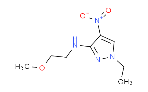 CAS No. 1429418-51-8, 1-Ethyl-N-(2-methoxyethyl)-4-nitro-1H-pyrazol-3-amine