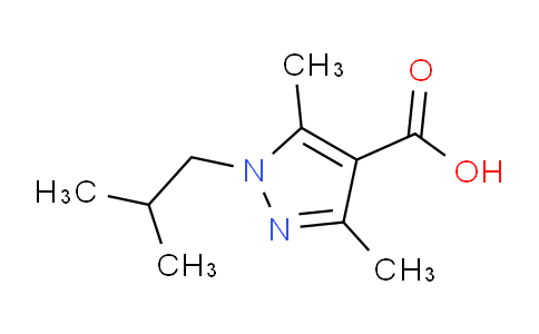CAS No. 1017486-36-0, 1-Isobutyl-3,5-dimethyl-1H-pyrazole-4-carboxylic acid