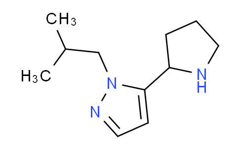 CAS No. 1172803-65-4, 1-Isobutyl-5-(pyrrolidin-2-yl)-1H-pyrazole