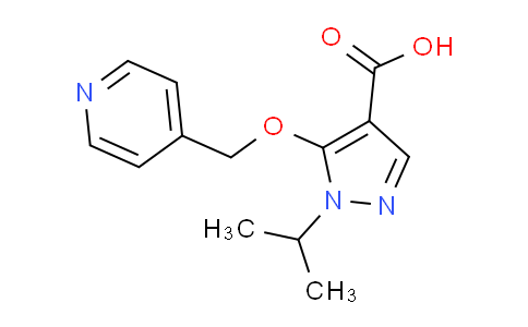 CAS No. 1437433-29-8, 1-Isopropyl-5-(pyridin-4-ylmethoxy)-1H-pyrazole-4-carboxylic acid
