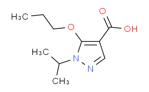 CAS No. 1437432-63-7, 1-Isopropyl-5-propoxy-1H-pyrazole-4-carboxylic acid