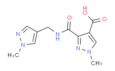 CAS No. 1006441-05-9, 1-Methyl-3-(((1-methyl-1H-pyrazol-4-yl)methyl)carbamoyl)-1H-pyrazole-4-carboxylic acid