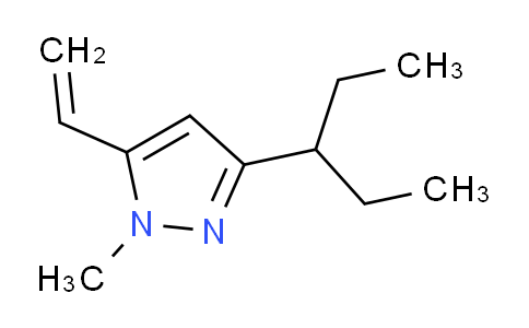 CAS No. 1956377-04-0, 1-Methyl-3-(pentan-3-yl)-5-vinyl-1H-pyrazole